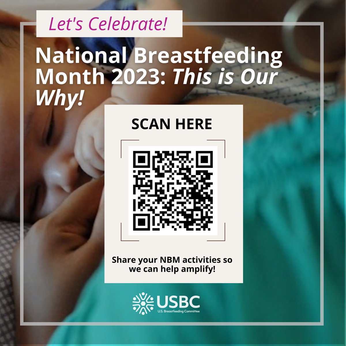USbreastfeeding's tweet photo. National Breastfeeding Month is right around the corner! Share your #NBM23 plans, resources, and events with us so we can celebrate with you: https://t.co/OcBzd6ISA2 #NationalBreastfeedingMonth https://t.co/gcEsWsQ1e2