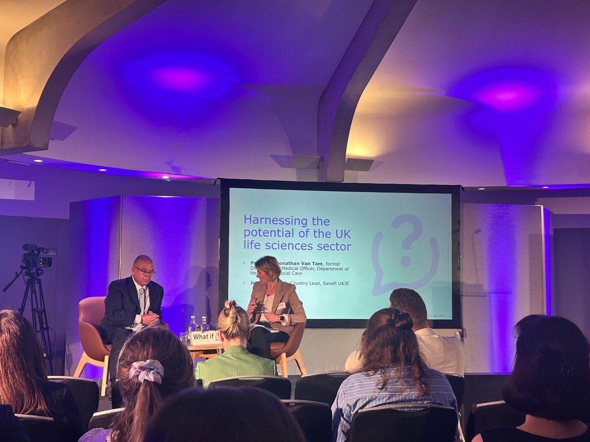 To kickstart our evening, #SanofiUK Managing Director, Jessamy Baird, is joined by Professor Jonathan Van-Tam for a fireside chat as they discuss harnessing the strengths and value of the UK life sciences sector.