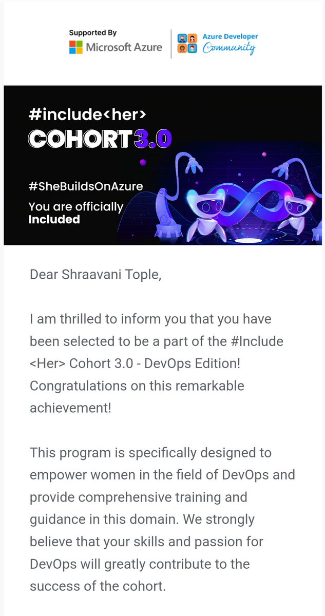 ShraavaniTople's tweet photo. Learning something new !
#SheBuildsOnAzure
#azure https://t.co/AJqMa9TaLC