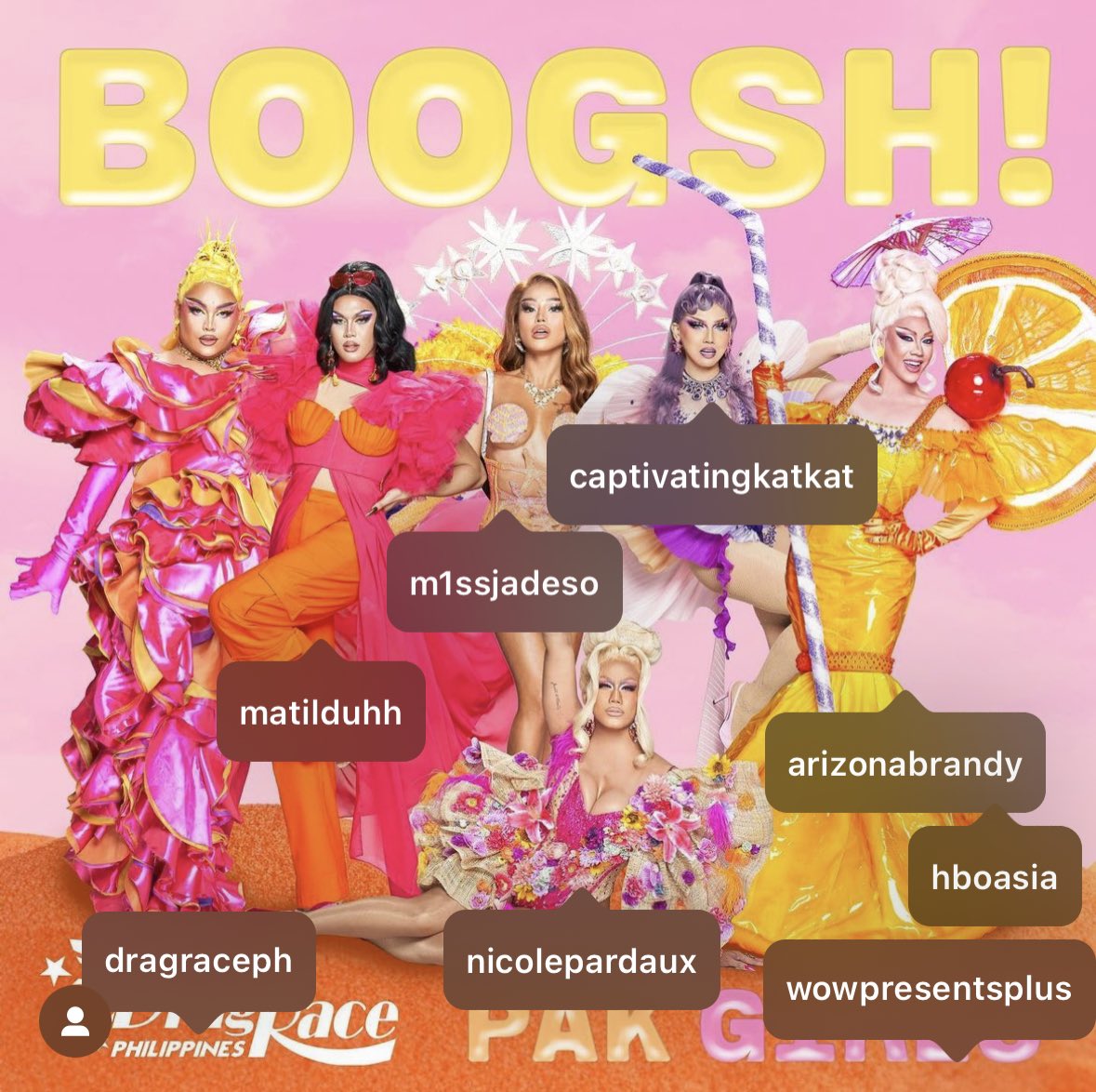 ohohLEOph's tweet photo. Kay @berniediday lang yung naintindihan ko na lyrics ng #Boogsh from team vlyungangühvoux.

Mas clear yung lyrics ng team Pak Girls so this round is on them! 

@TinyDeluxee 
@matilduh_ 
@m1ssjadeso 
@itsmekatkat 
@arizonabrandy 
@nicolepardaux 

Congrats #DragRacePH S2!!! https://t.co/sblJRXoVWa