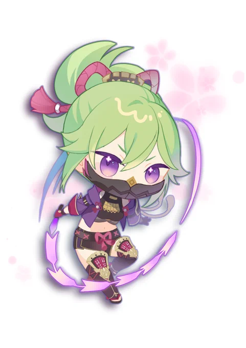 誕生日には間に合わなかったけどいつもお世話になってる忍ちゃんありがとう#GenshinImpact #KukiShinobu 