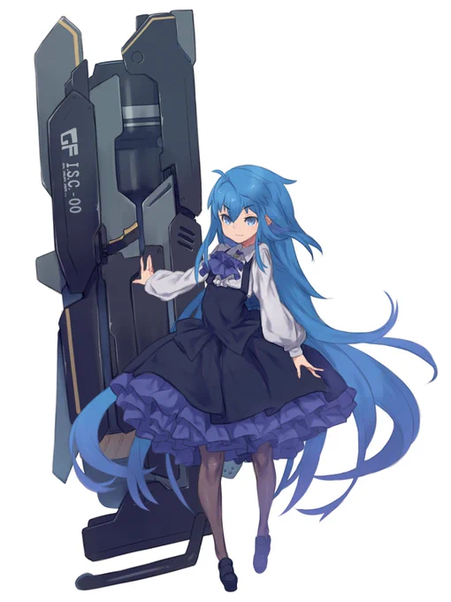 遊部部長、そして衝撃盾砲。 リデザ兼覚描き。 #OC 