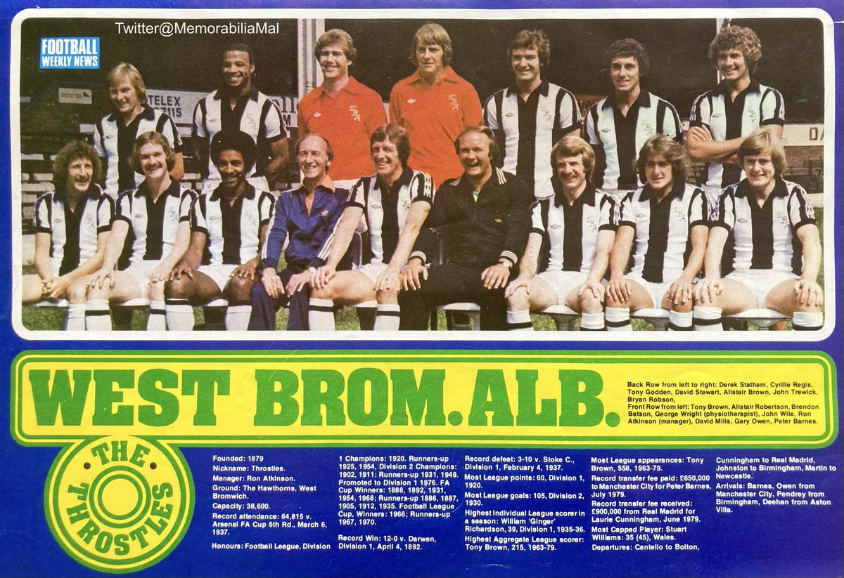 MemorabiliaMal's tweet photo. West Bromwich Albion #WBA 
Football Weekly News 5/3/80 https://t.co/GNIcfxe6Ky
