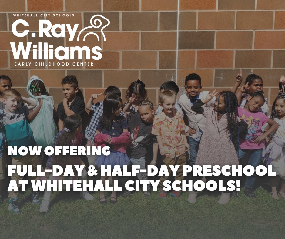Calling all preschoolers! Whitehall City Schools is now offering full-day and half-day preschool to eligible residents.

Visit the link below for more information! wcsrams.org/preschoolenrol…