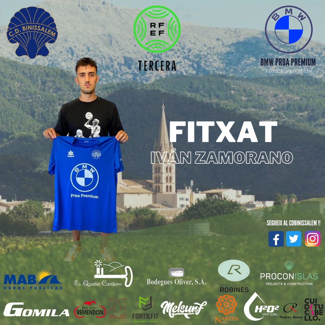 Presentam a Ivan Zamorano, 21 anys, davanter centre q arriba amb unes ganes tremendes de aconseguir continuïtat i mostrar la seva qualitat. Bon fitxage!!! Benvingut Ivan!!!
👍👍💙💙