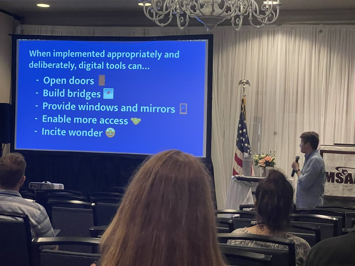 Great ideas for using digital tools to create a community of care in our schools! Thank you @cjgosselin and congrats on the new job! #MSAASI23 <a href="/MSAA_33/">MSAA</a>