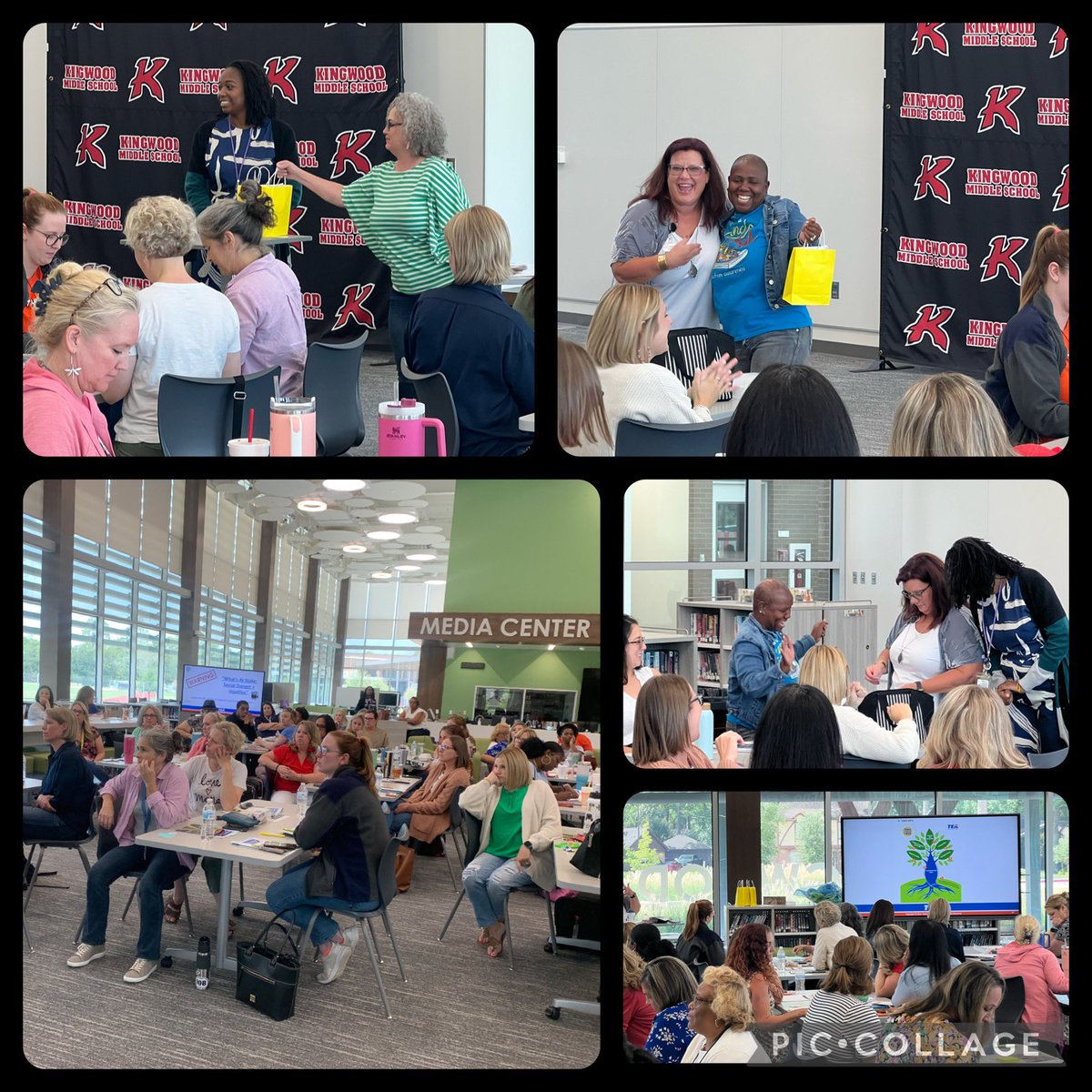 Shout out to @HumbleISD_KMS for hosting with a location change in offering Dyslexia Foundations to our large, fun-loving crowd! Mrs. St. Romain was so excited to win a door prize pulling her own winning ticket! #LearningCanBeFun! #SayDyslexia #OneInFive