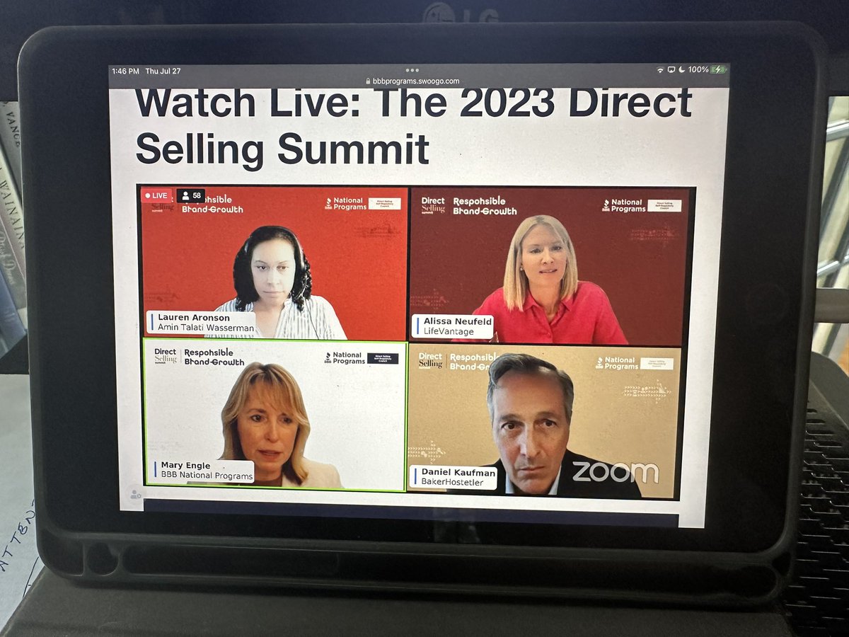 TruthinAd's tweet image. The “two-click” rule myth prevalent in the #mlm industry holds that it’s ok to make deceptive claims if they are two clicks away. NOT true according to the panelists. #DSS2023