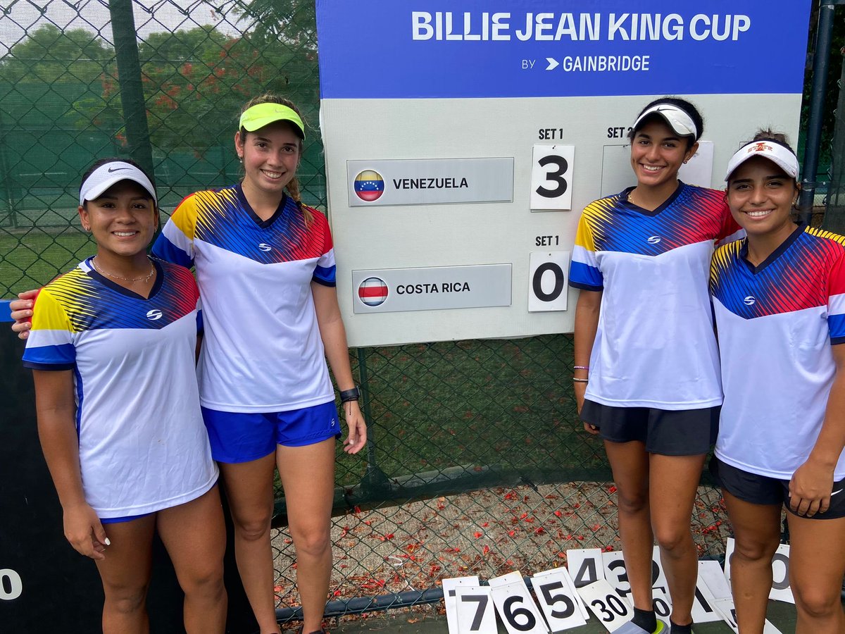 UTampaTennis's tweet photo. #Raquel Amaro just played her first professional match, representing Venezuela in the Billie Jean King cup.  SHE WON!!! https://t.co/hQ7at8dd6Y