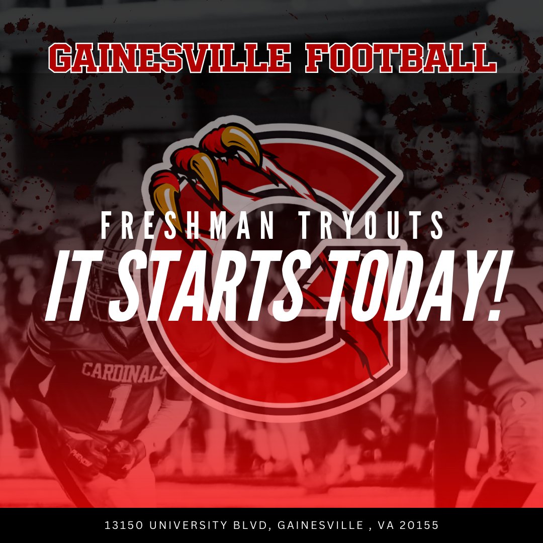 gvhsfreshmanfb's tweet photo. Today is the day!! Let's GO!!

#footballisback #CardinalNation https://t.co/87hSe7zWeX