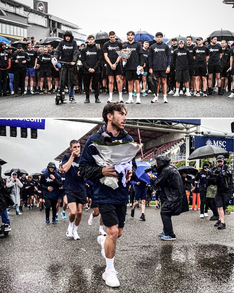 ESPN F1 (@espnf1) on Twitter photo Pierre Gasly invited all F1, F2 and F3 personnel to run around Spa today in memory of both Anthoine Hubert and Dilano van ‘t Hoff.
Despite the rain, the turnout was incredible ❤️
(📸 <a href="/diegofmejia/">Diego Mejia</a>) Pierre Gasly invited all F1, F2 and F3 personnel to run around Spa today in memory of both Anthoine Hubert and Dilano van ‘t Hoff.
Despite the rain, the turnout was incredible ❤️
(📸 <a href="/diegofmejia/">Diego Mejia</a>)