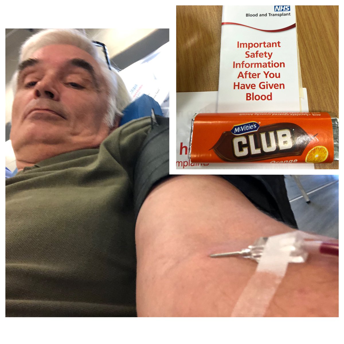 NeilBanks13's tweet photo. If you like a lot of chocolate on your biscuit #Giveblood donation number 62 @GiveBloodNHS https://t.co/XhG3BJ67DE