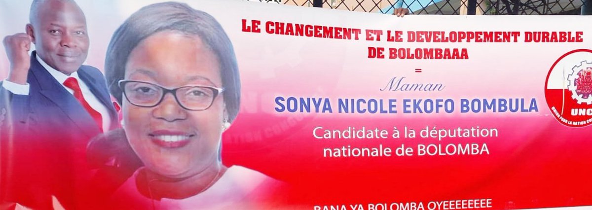 Sonya Nicole Ekofo: Candidate à la députation nationale dans le territoire de Bolomba.Programme d'action: la lutte contre la précarité sociale et le dévlpt de Bolomba.<a href="/VitalKamerhe1/">Vital Kamerhe</a> <a href="/BillyKambale1/">Billy Kambale</a> <a href="/JuniorMAKELELE2/">Junior Makelele</a> <a href="/yvesnswal/">Yves Nswal</a> <a href="/missenga/">missenga</a> <a href="/Mangwamba97/">Kitumba Papy Raphaël</a>  <a href="/EkofoSonya/">Sonya Nicole Ekofo Bombula</a> <a href="/CBuhendwa/">Christian Buhendwa</a>