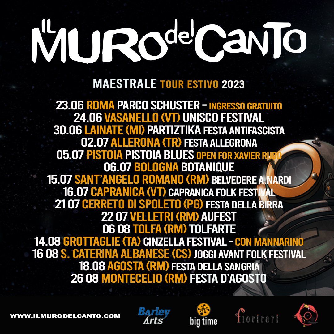 Due nuove date del tour estivo! 
🗓 6 agosto: Tolfa (RM) 
🗓 26 agosto: Montecelio (RM)