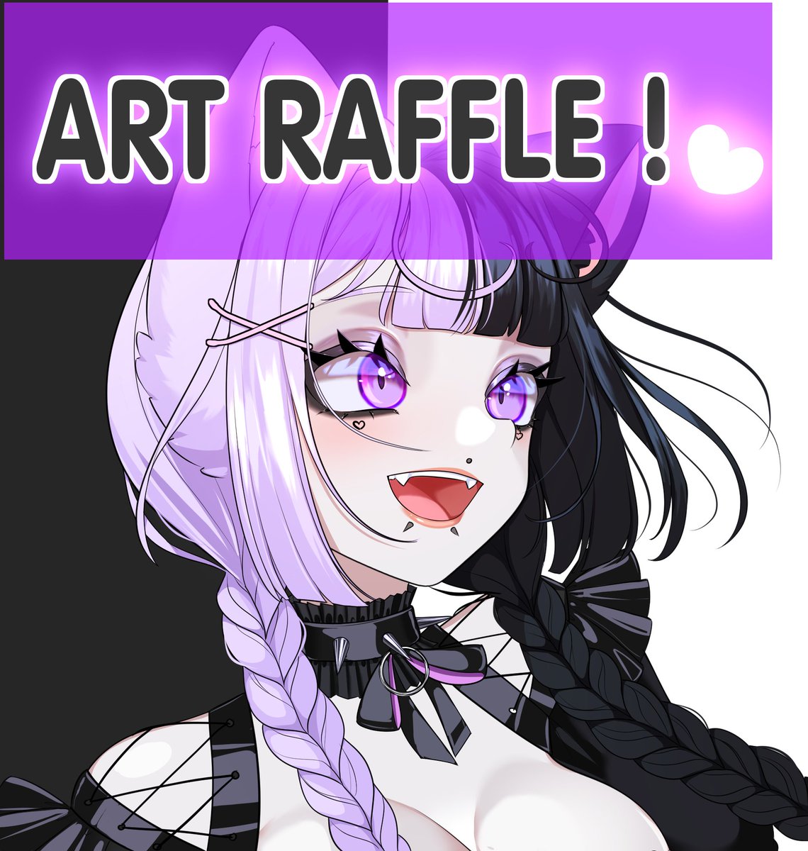 Misu_PurpleNeko's tweet photo. ⭐️ART RAFFLE 2 winners⭐️
Celebrating 4500 friends on this ex bird app I want to show my appreciation by giving away free art <3

2 Winners will be picked randomly the 17th of August!

To enter you must:
💜Follow me on twitter
🔁Retweet
💌Comment your reference here <3

/Much Love, Misu
#artraffle #RAFFLE #digitalart #Vtuber #Vtubers  #digitalartraffle