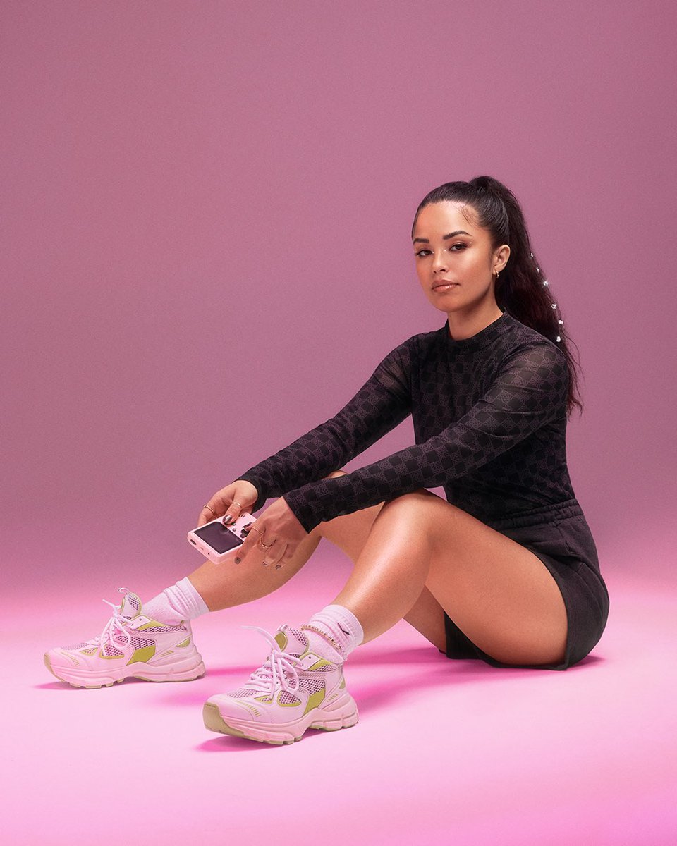 Valkyrae's tweet photo. Valkyrae for @Gymshark part 2 is now live 🥹🎉 https://t.co/UNjPnySNEG