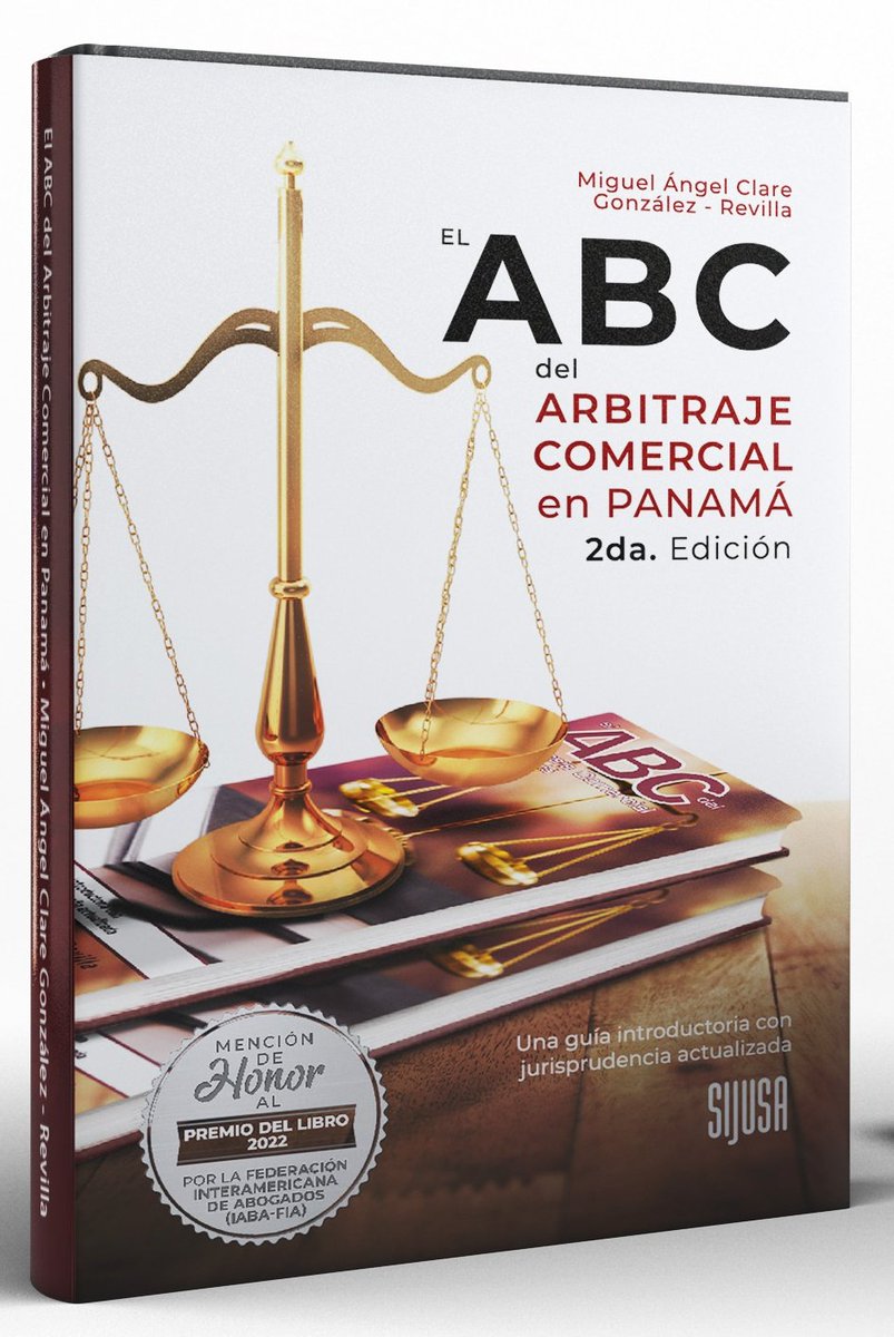 Gracias a <a href="/jackhasday/">Jack Hasday </a> de <a href="/estudios507/">Estudios507</a> por las 'congratulaciones' y el diseño de la portada de mis libros, en especial por el "ABC del Arbitraje Comercial en Panamá", 2da. Edición, que recibió Mención de Honor al Libro 2022 por <a href="/IABA_FIA/">IABA-FIA Oficial</a>

#Arbitraje #ArbitrajeComercial #IABA #FIA