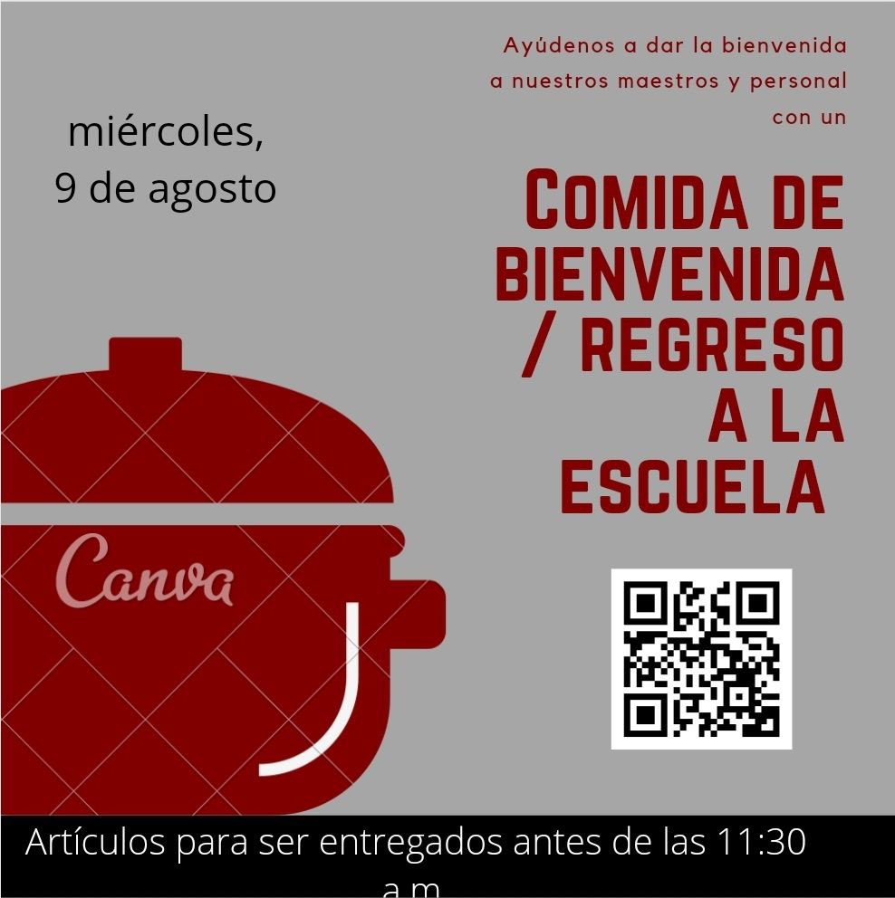 HolbrookPfc's tweet image. The #HOLAPFC is so excited for the 2023/2024 school year and would like to welcome our #teamHolbrook with a potluck on Wednesday , August 9th. If you’d like to donate/bring any items please sign up here : m.signupgenius.com/#!/showSignUp/…
#HOLASiete ✈️✈️
Thanks so much in advance!!