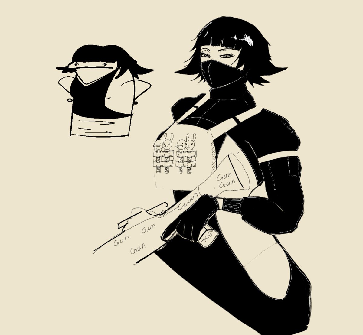 dapperfex's tweet photo. @costelanassetti @FlorkOfCows Probably "gun" https://t.co/gi96MI22ob