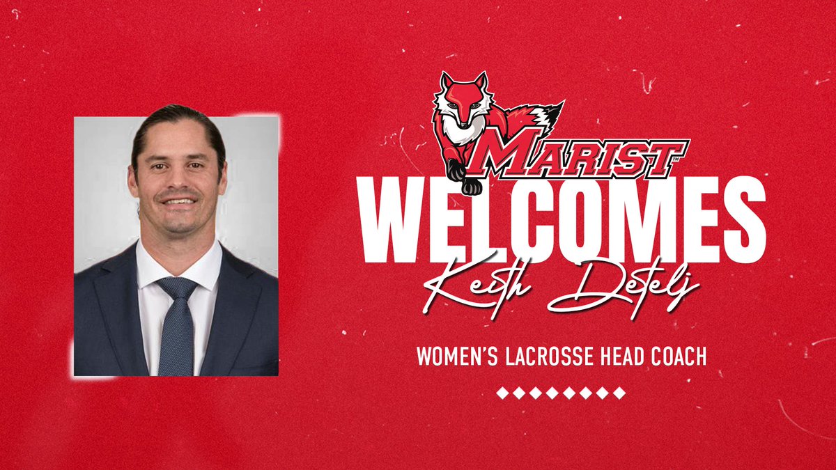 Excited to welcome back Keith Detelj as the head coach for @MaristWomensLax Keith, a 2007 Marist graduate, returns to the Poughkeepsie campus with over a decade of coaching experience in women’s lacrosse. 📰: bit.ly/3YcNRdQ