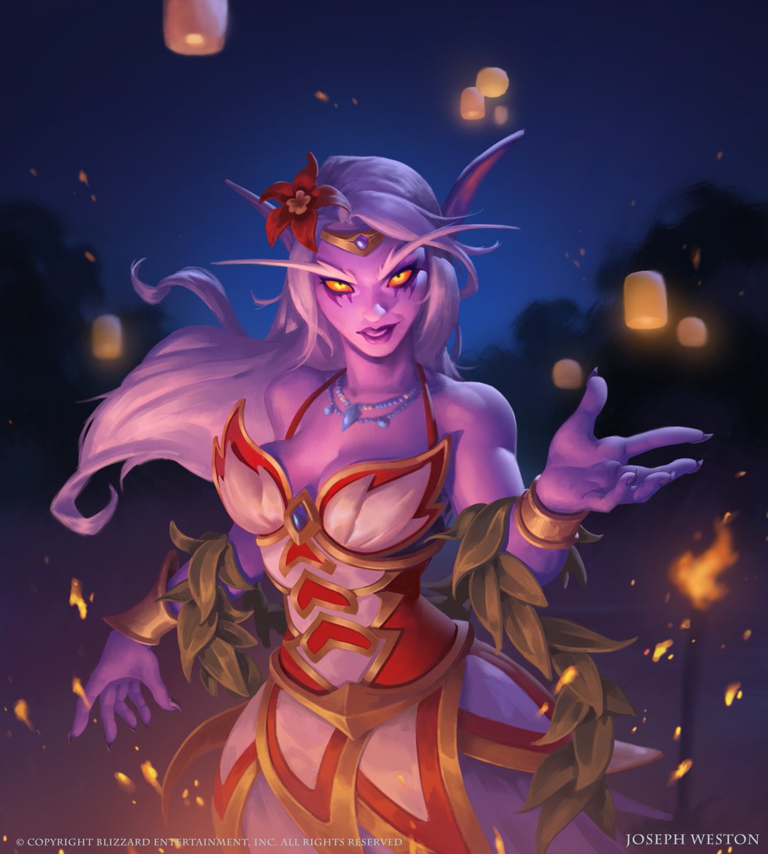 I can FINALLY say I've worked for #Blizzard!!! Midsummer Queen