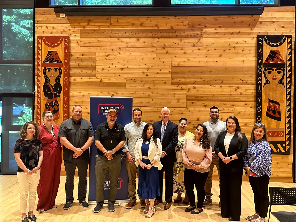 NTIAgov's tweet photo. TODAY: NTIA’s Doug Kinkoph and @WHOSTP’s Danae Wilson are @UW in Seattle to announce the second funding opportunity for the Tribal Broadband Connectivity Program as part of @POTUS’s #InternetForAll initiative. https://t.co/E1u1vTi3xY