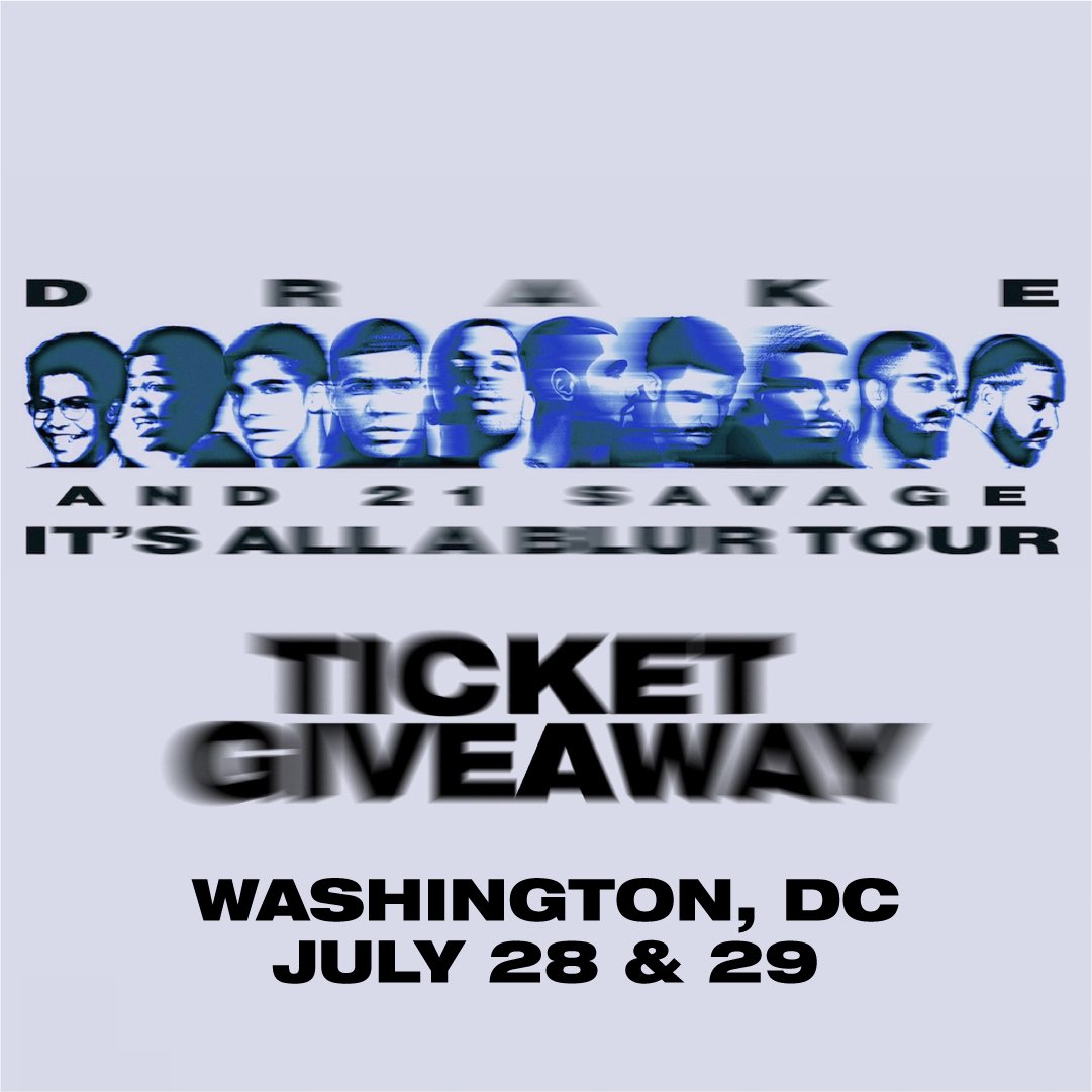WordOnRd's tweet photo. ITS ALL A BLUR TOUR TICKET GIVEAWAY 🎫

We’re giving away a pair of tickets for both nights in D.C.🔥

To Enter: RT &amp; tag a friend you’d bring along + the date you’d like to attend. We’ll randomly pick one winner for each night and each winner will receive 2 tickets✨ https://t.co/epDyRCFVBv