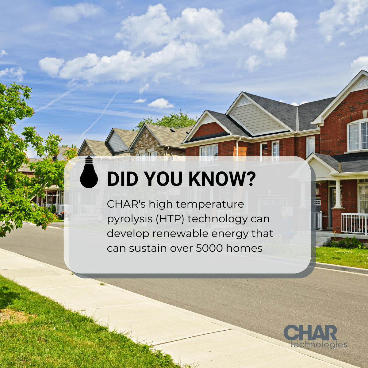 CHAR_Technology's tweet image. 🌍💡 Turning waste into energy that can light up your homes! With extreme heat, CHAR&apos;s HTP system unlocks the full potential of waste materials, generating renewable energy. 

Learn more about HTP here: chartechnologies.com/high-temperatu…   

#sustainability #HTPTechnology #RenewableEnergy