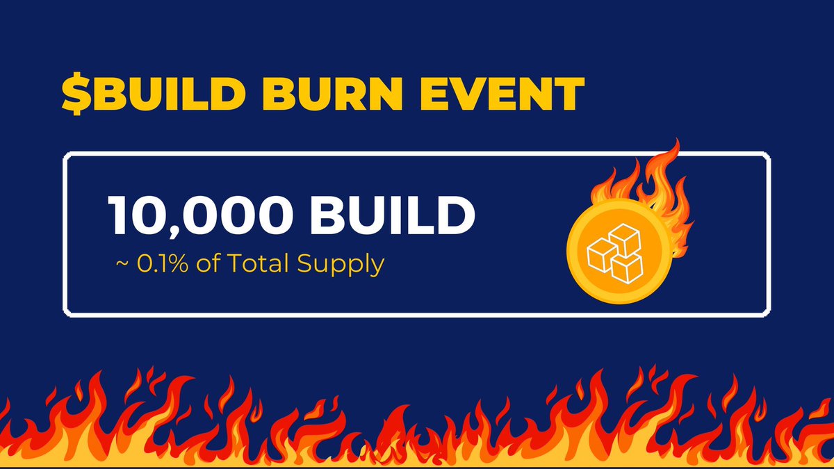 BuildABlockERC's tweet image. Another 10 000 $BUILD Burned Forever

Burn Txn: etherscan.io/tx/0x892c84313…

#BURN #BUILD