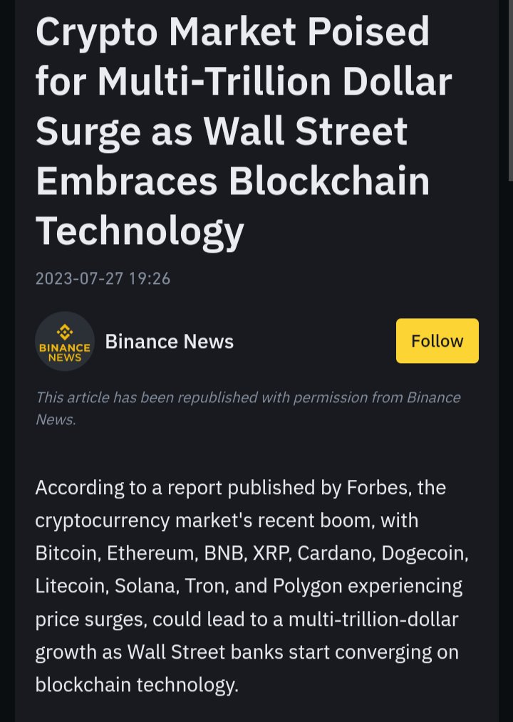 ThejuPaul's tweet photo. #CryptoMarket is poised for a Multi-Trillion dollar rise, as #WallStreet adopts #BlockChain #Technology. Is a #crypto bull run on the horizon?

https://t.co/XXHtx898Ws

#CryptoMarket #BTC #ETH #blockchain #DeFi #NFTs #USDT #BNB https://t.co/D4ttf572Vy