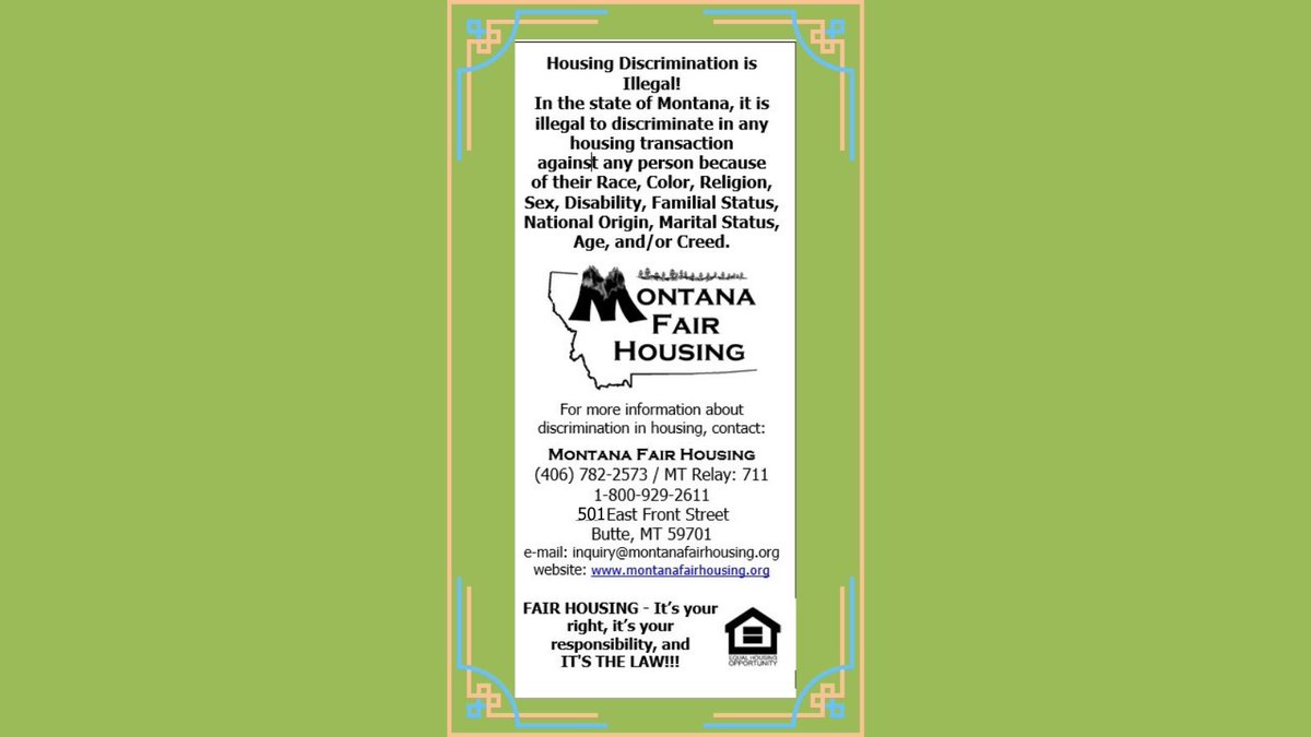 Where there is smoke, there can sometimes be fire. We can be a resource for putting out those fires. 

#MontanaFairHousing 
#FairHousing 
#FairHousingForAll
