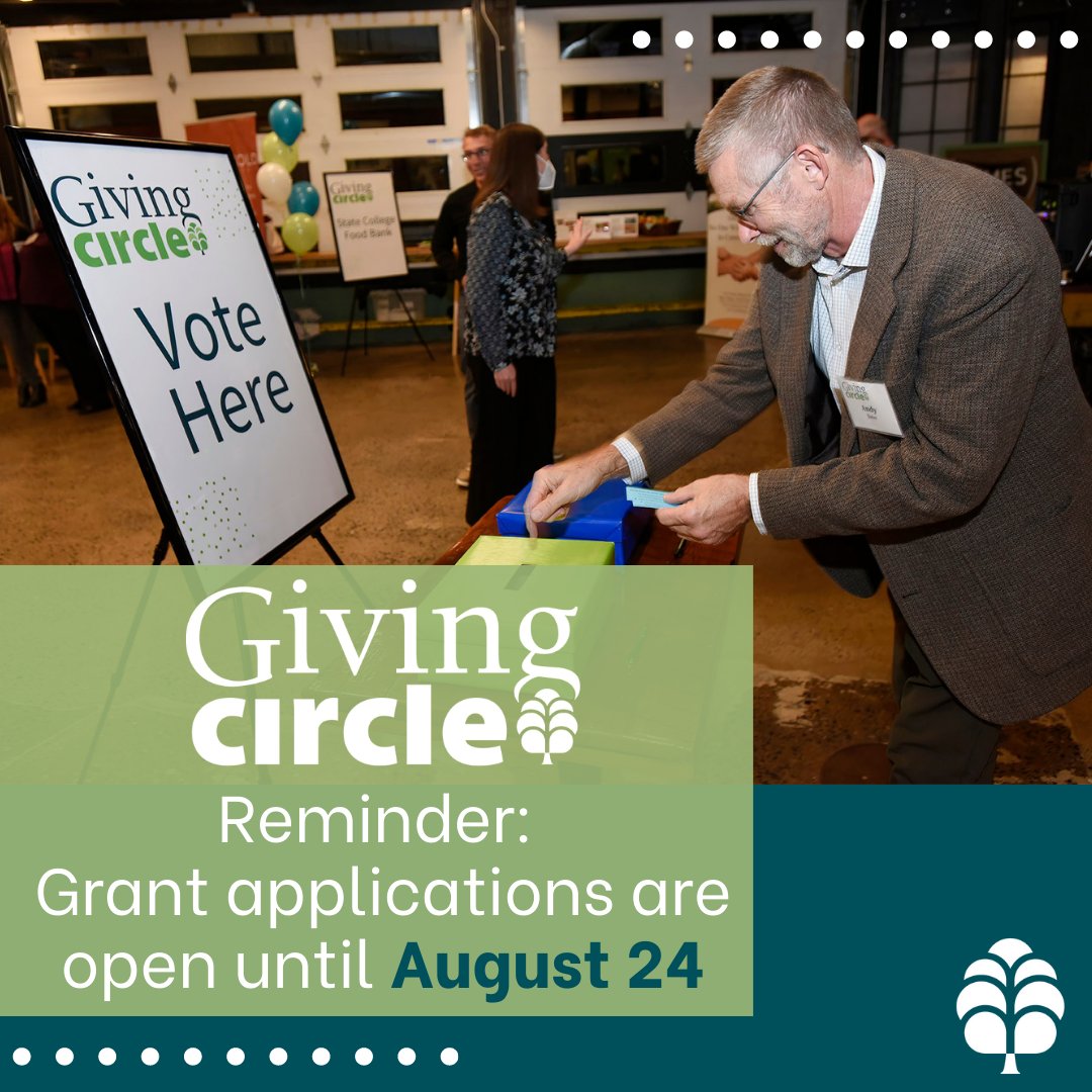 Applications are currently open for our Giving Circle grant! Nonprofits, submit your proposals here: centre-foundation.org/granting-progr… 

Giving Circle members will vote to select which three applicants will advance to present at a live reception in October. Applications close on August 24.