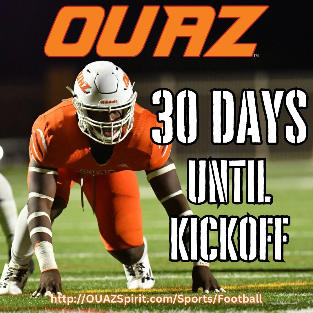 #OUAZFootball #Countdown #30Days #PACKTheDEN #WeAreOUAZ