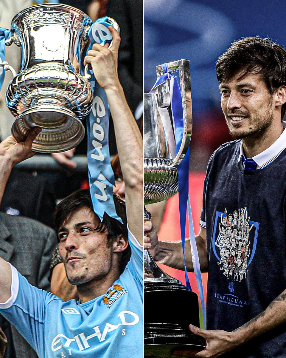 David Silva joined Man City and won the FA Cup in his first season, the club's first major trophy in 35 years.

David Silva joined Real Sociedad and won the Copa del Rey in his first season, the club's first major trophy in 34 years.

El Mago 🧙‍♂️