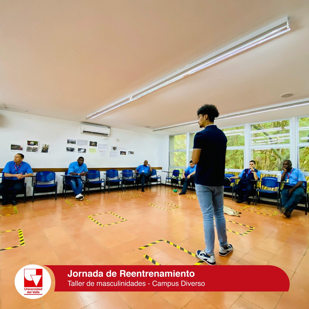 sunivalle's tweet photo. La sección de seguridad y vigilancia, en concordancia con el cumplimiento de ley, el ethos universitario y, en pro de fortalecer las habilidades de su personal ha estado realizando una serie de capacitaciones de acuerdo a las necesidades del servicio. https://t.co/03USAPqKaY