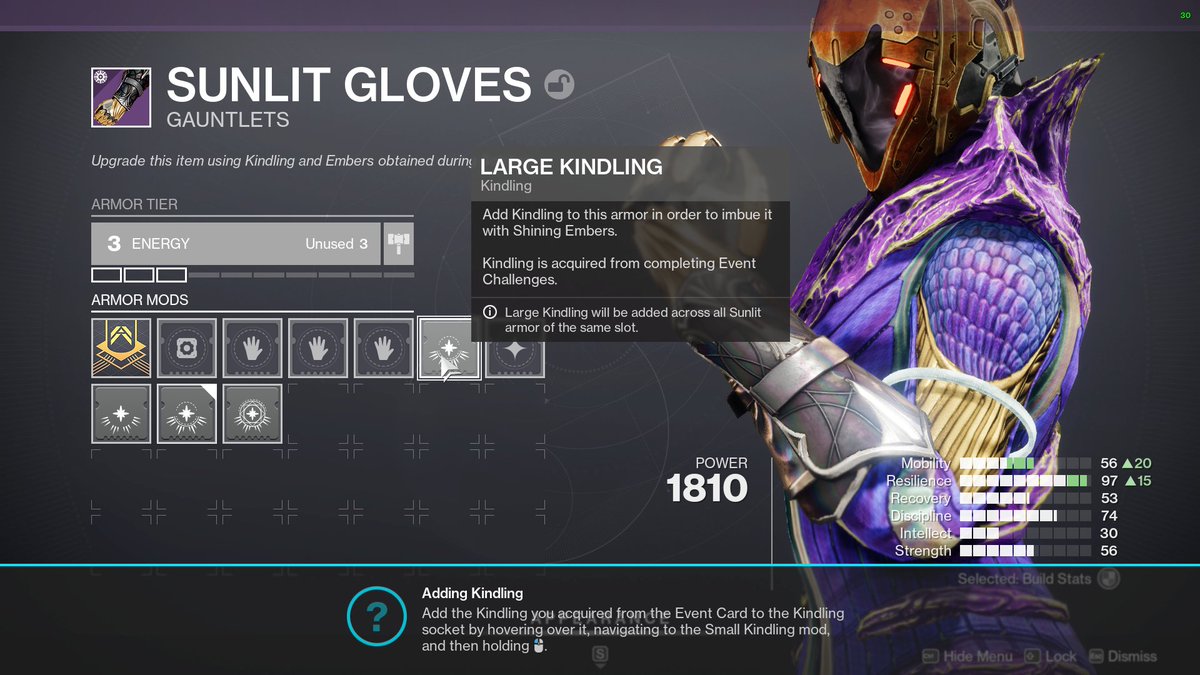 Snordsman's tweet photo. @BungieHelp Any idea how to fix this? I kindled everything past small on my hunter and now this on my warlock and I can't get it off of my screen. https://t.co/k0t7CvdkVq