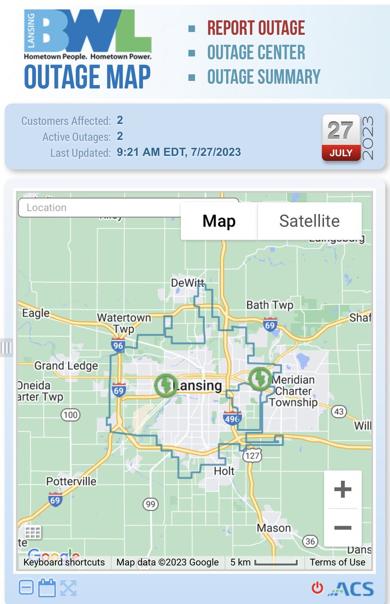 Lansing Public Power has 2 outages currently.

Ann Arbor has over 15,000.

<a href="/DTE_Energy/">DTE_Energy</a> literally bragged to its shareholders this year about deferring maintenance to increase profits. Public power utilities don't do that because they are not driven by profit. <a href="/a2publicpower/">Ann Arbor for Public Power</a>