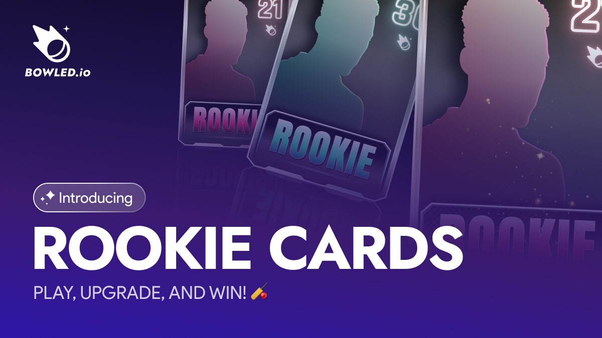 bowleddotio's tweet image. 🎉 Exciting News! 🥳 We’ve launched Rookie Cards on Bowled.io App 🤩

You can level up your Rookies and convert them into Pro Player Cards to play Fantasy Cricket and win rewards 🤯

Know more about Rookie Cards in the thread below 🧵👇