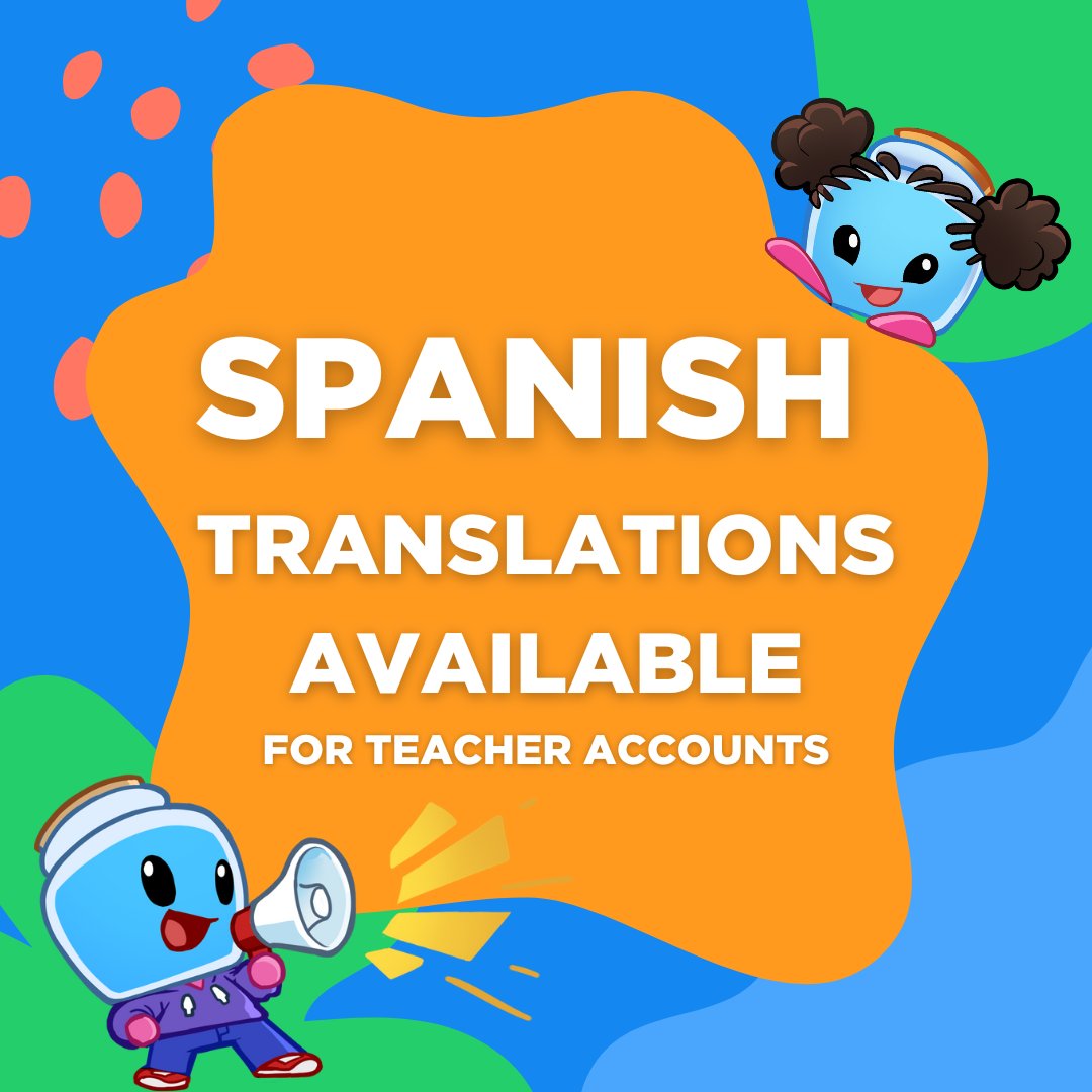 BoddleLearning's tweet photo. Teachers, did you know that Boddle can automatically translate content into Spanish for your students? 💬🔁 

Find out more here: https://t.co/XeWvvwNfoA

#teachertwitter #EducationMatters #boddle https://t.co/ozjqJ4BPKK