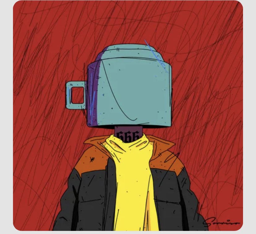 Uranuss480's tweet photo. Got that etch-a-sketch with #sunrebels on the dial and the collar. Nice touch with the branding! And the coffee head with the mark of the beast on his neck. The political powers that be should love that NFT! ๐๐๐ @SunRebels @xrpcafe #xrphasnftees #xrp #xrpl #nft https://t.co/NaSGKmrTxi