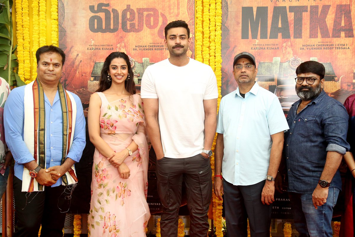 runrajarun123's tweet photo. A dawn of a whole new world ❤️🔥
@VyraEnts Production No.2, #VT14 Titled as #MATKA 🎬
In Telugu, Tamil, Hindi, Kannada & Malayalam💥
@IAmVarunTej @KKfilmmaker @norafatehi @gvprakash @PriyaSeth18 @mohan8998 @drteegala9
#MATKABegins 🔥 https://t.co/imp4GXzefG
