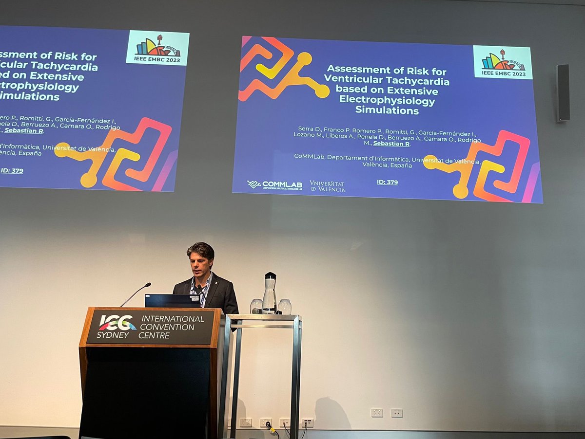 CoMMLabUV's tweet photo. From 24 to 27 July Rafa Sebastian attended the 45th Annual International Conference of the @IEEEembs #EMBC23 in Sidney, ๐ฆ๐บ . Here we leave you some photos during the presentations and the session where he was technical chair. ๐จ๐ฝโ๐ป๐ซ @UV_EG @ETSEUV #CoMMLab https://t.co/PjtTKmYZFj