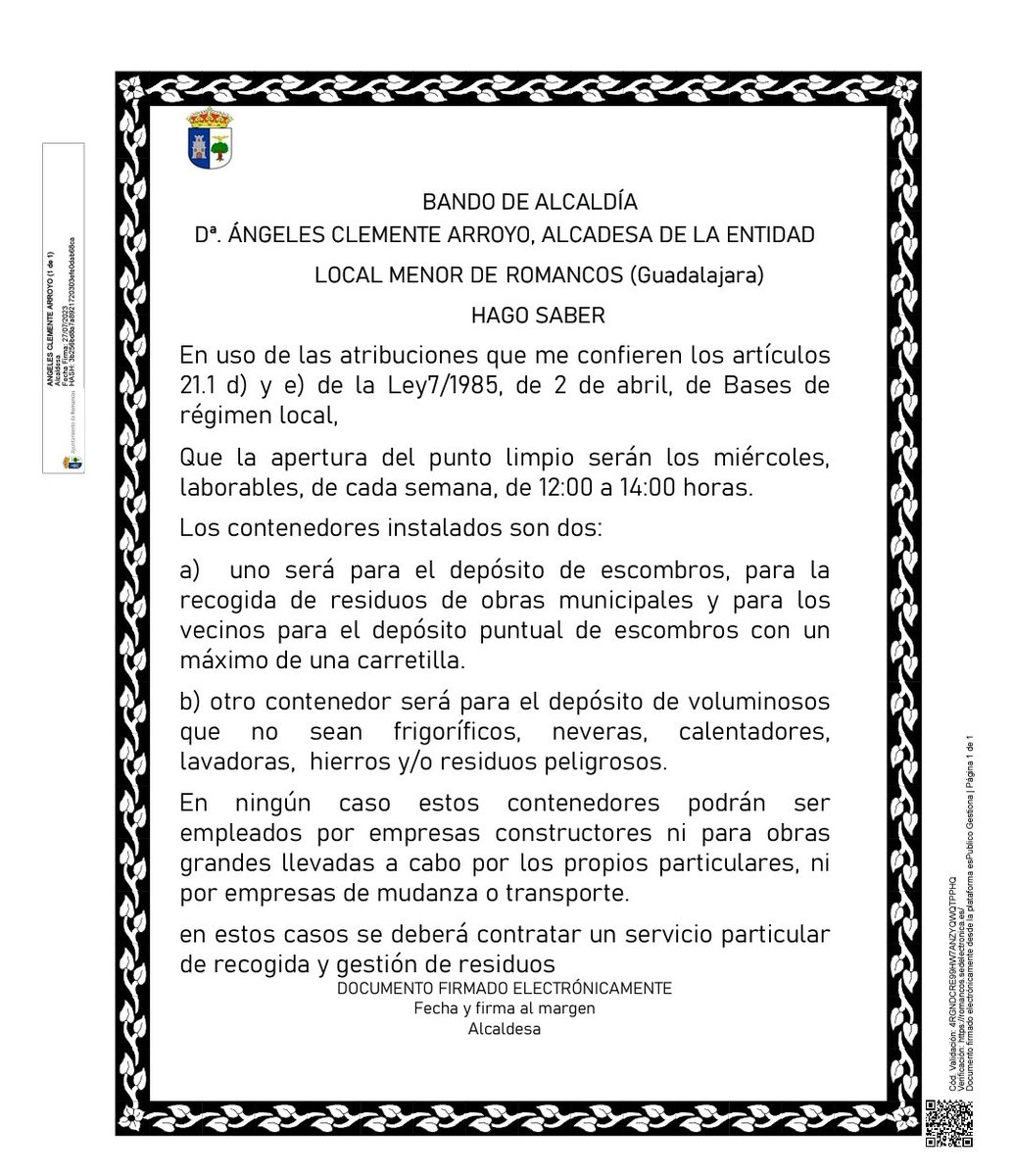 aytoromancos (@aytoromancos) on Twitter photo 