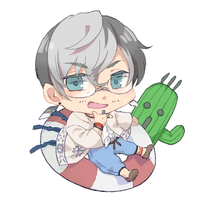 気分転換にはぎーさんとことHAKUGAさんところのヒカセンミニキャラを描いたよ。それぞれ(ご本人に)似たものをお供につけました。ミニキャラ描くのって楽しいよね。 