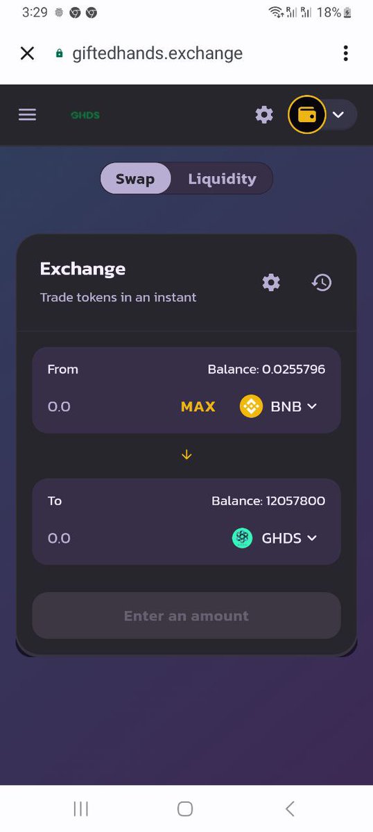 Swap $GHDS is now available 🔥 Giftedhands GHDS we be list on top exchange, at 0.008 🌙🔥 Link to buy giftedhands.exchange/add/0xA9DCABcf… $GHD $GHDS #Swap #giftedhandsswap #giftedhandsexchange
