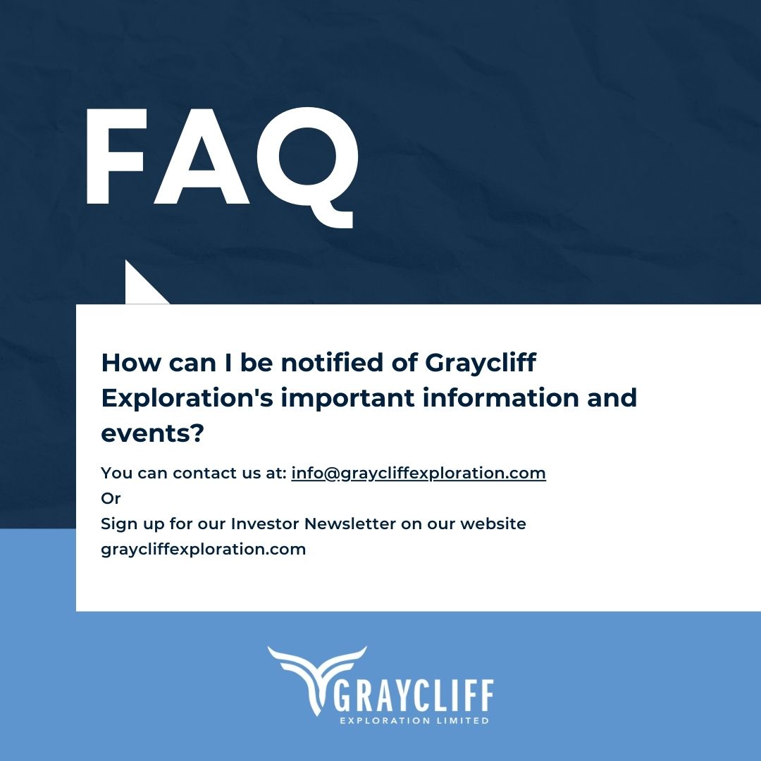 GraycliffExplor's tweet photo. Stay up to date on all important information and events ✅

🌐 For our projects visit https://t.co/FjuUec4weS

$GRAY $GRAY.C $GRYCF

#exploration #investing #CSEstocks #goldstocks #miningstocks #stocks #stocktowatch #smallcaps #graycliff https://t.co/2wLd1bqIp6