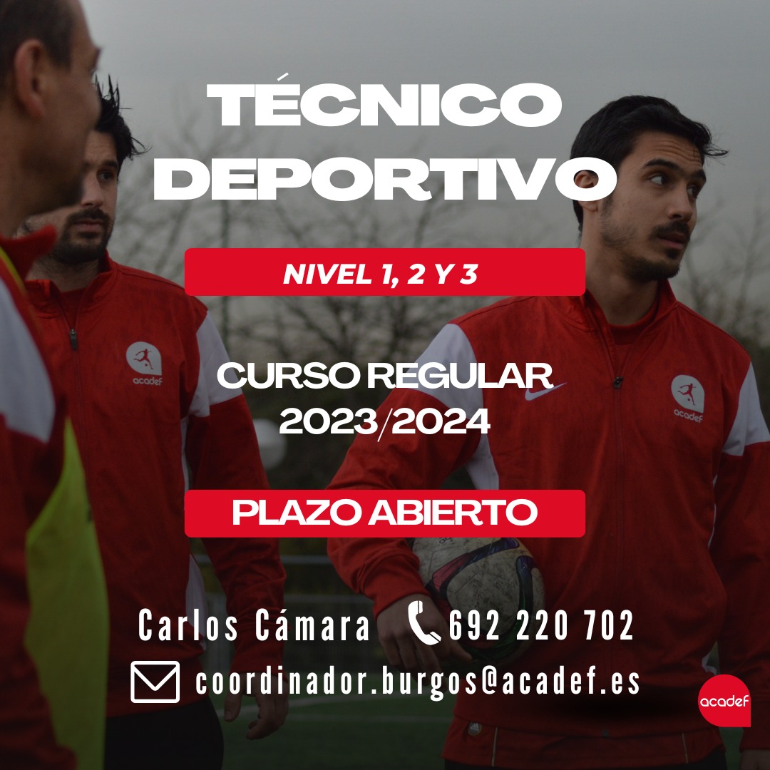 AcadefB's tweet image. Abierto plazo de inscripción para nuestros cursos de técnico deportivo nivel 1, 2 y 3 en curso regular de Octubre a Mayo 2024..  Consulta nuestros descuentos por convenio  de club y financiación hasta en 12 meses.  Información ℹ️  en el 692 220 702,  reserva tu plaza !. #acadef