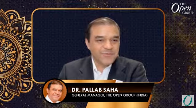 TheOpenGroup's tweet photo. Pallab Saha, @drpallabsaha GM India &amp; President of the AEA India, The Open Group closes the #ogIndiaAwards with an Award Ceremony and his closing remarks.  

Congratulations to all of our winners!   

Thank you for watching and we look forward to next year. #ogVIRTUAL https://t.co/eXyS50qnO8