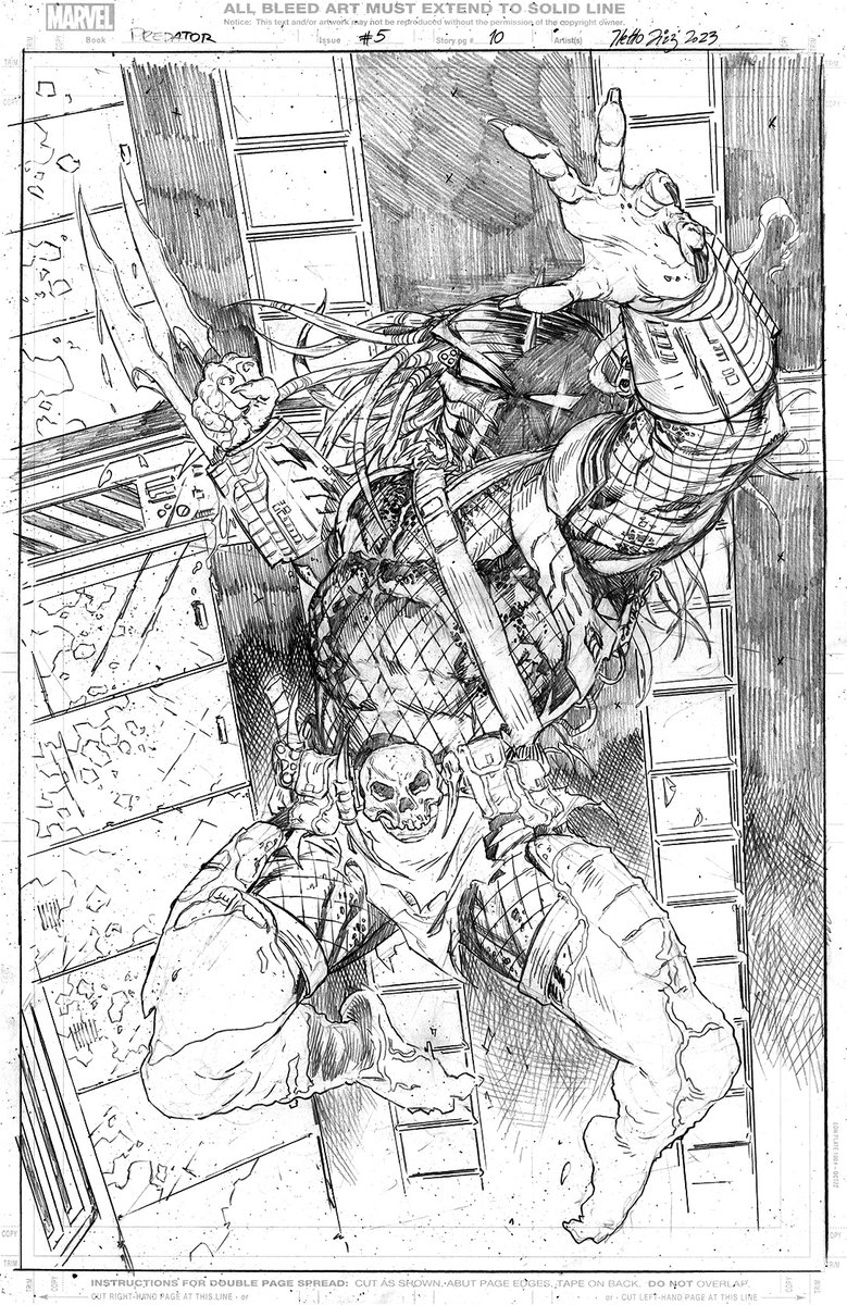 nethodiazz's tweet photo. Predator #5 splash page!!!

@Marvel 

Original pages for sale! https://t.co/MKMQqHdoLU