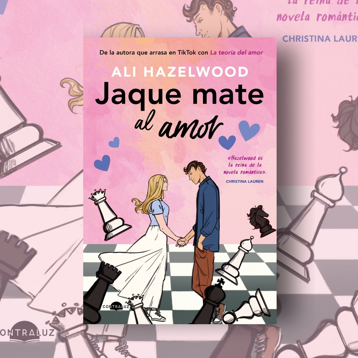 Contraluz_ed's tweet photo. ¡La estabais esperando y pidiendo como loc@s y os confirmamos que la vais a tener! #Jaquematealamor, de @EverSoAli , estará a la venta en noviembre 😍

¡Sólo unos meses para que podáis conocer la historia de ❤️‍🔥 entre Nolan y Mallory!

#romcom #editorialcontraluz https://t.co/eI2Iug0zsO